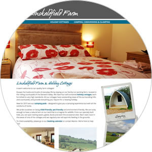 Website created for Linskeldfield Farm & Holiday Cottages